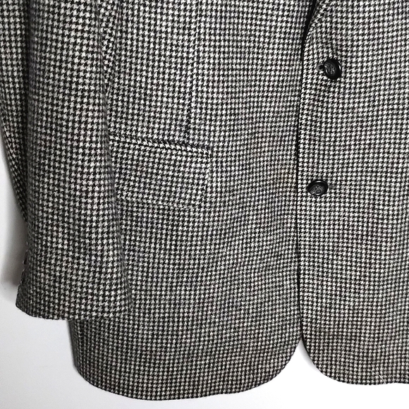 Brooks Brothers Houndstooth Camel Hair Sport Coat Blazer 44L - Picture 4 of 11